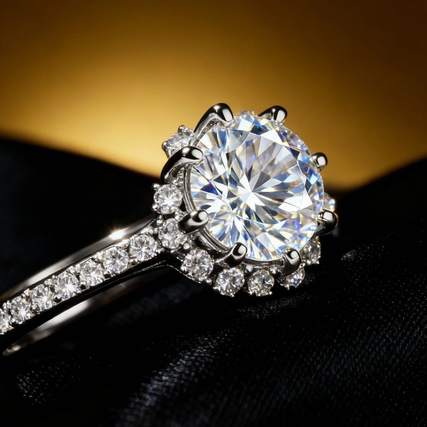 Halo Diamond Ring