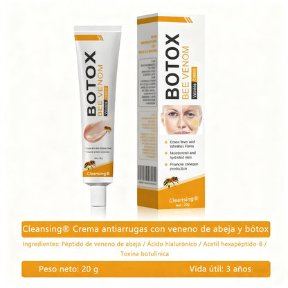 Crema Cleansing® para eliminar arrugas con veneno de abeja y botox (fabricada y enviada desde EE. UU.)