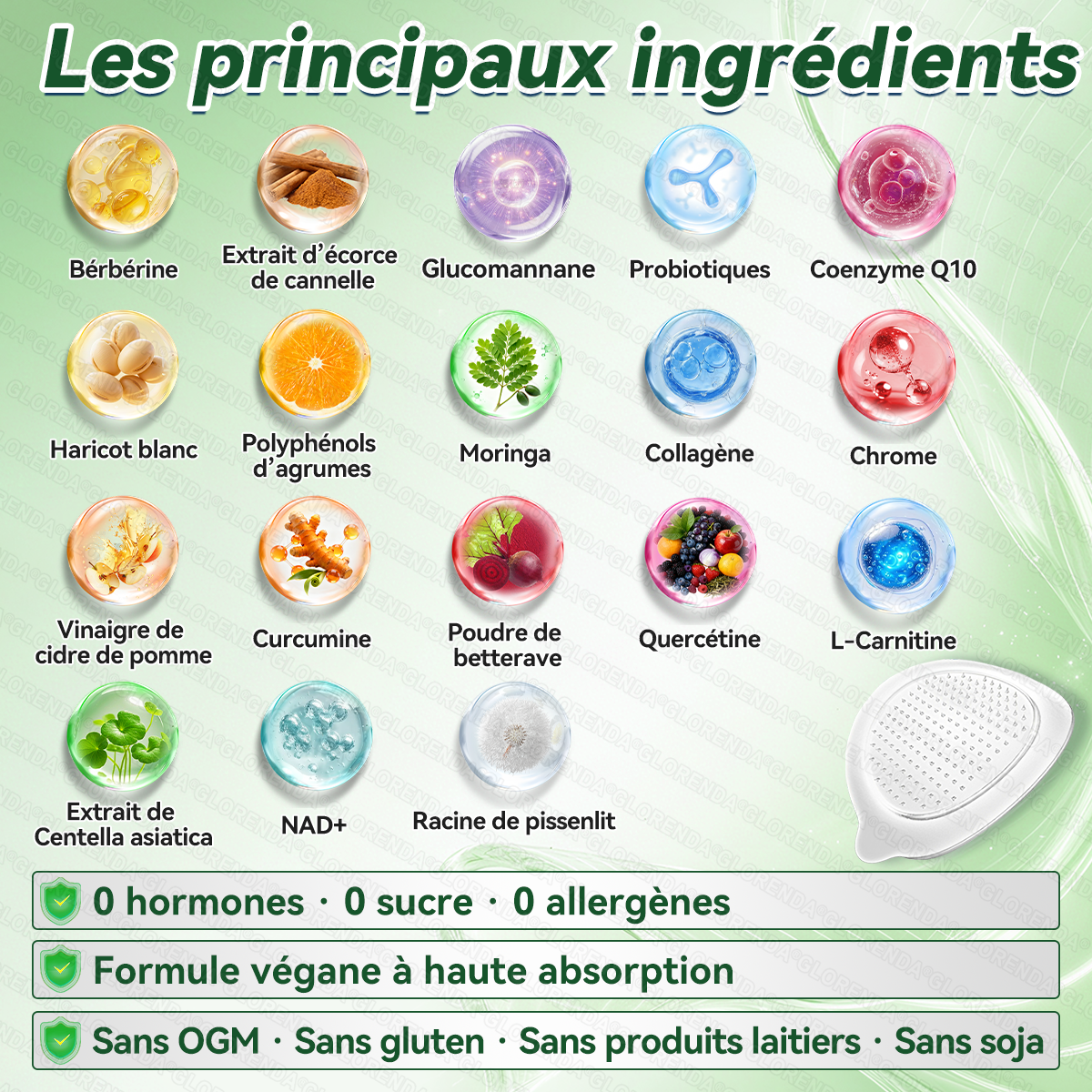 Boutique officielle 📷 Solaryra® Moringa · Berbérine + NAD+ – Patch Microneedle Nano Avancé 10-en-1 (1×/jour, résultats visibles en 7 jours) | Obésité, relâchement cutané, apnée du sommeil, articulations, etc.XA