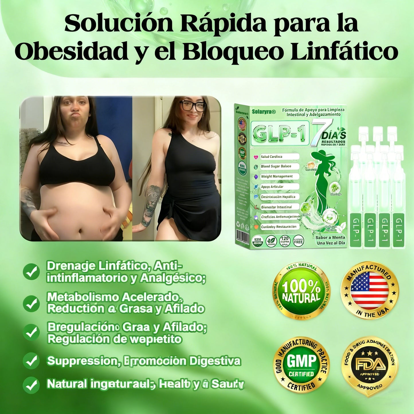 Solaryra® 𝑮𝑳𝑷-1 𝑮𝒖𝒕 𝑪𝒍𝒆𝒂𝒏𝒔𝒆 𝒂𝒏𝒅 𝑺𝒍𝒊𝒎 𝑺𝒖𝒑𝒑𝒐𝒓𝒕 𝑭𝒐𝒓𝒎𝒖𝒍𝒂 (𝐎𝐧𝐜𝐞 𝐚 𝐝𝐚𝐲, 𝐫𝐞𝐬𝐮𝐥𝐭𝐬 𝐢𝐧 𝟕 𝐝𝐚𝐲𝐬) 𝑾𝒊𝒕𝒉 10 𝑩𝒊𝒍𝒍𝒊𝒐𝒏 𝑪𝑭𝑼 𝑨𝒄𝒕𝒊𝒗𝒆 𝑷𝒓𝒐𝒃𝒊𝒐𝒕𝒊𝒄𝒔, 𝑺𝒖𝒑𝒑𝒐𝒓𝒕𝒔 𝒘𝒆𝒊𝒈𝒉𝒕 𝒎𝒂𝒏𝒂𝒈𝒆𝒎𝒆𝒏𝒕, 𝒉𝒆𝒂𝒓𝒕 𝒉𝒆𝒂𝒍𝒕𝒉, 𝒅𝒊𝒂𝒃𝒆𝒕𝒆𝒔, 𝒈𝒖𝒕 & 𝒘𝒐𝒎𝒆𝒏'𝒔 𝒉𝒆𝒂𝒍𝒕𝒉, 𝒇𝒊𝒓𝒎𝒊𝒏𝒈 𝒔𝒌𝒊𝒏,𝒘𝒉𝒊𝒍𝒆 𝒔𝒆𝒂𝒔𝒐𝒏𝒂𝒍 𝒊𝒎𝒎𝒖𝒏𝒆 𝒔𝒖𝒑𝒑𝒐𝒓𝒕-TJY