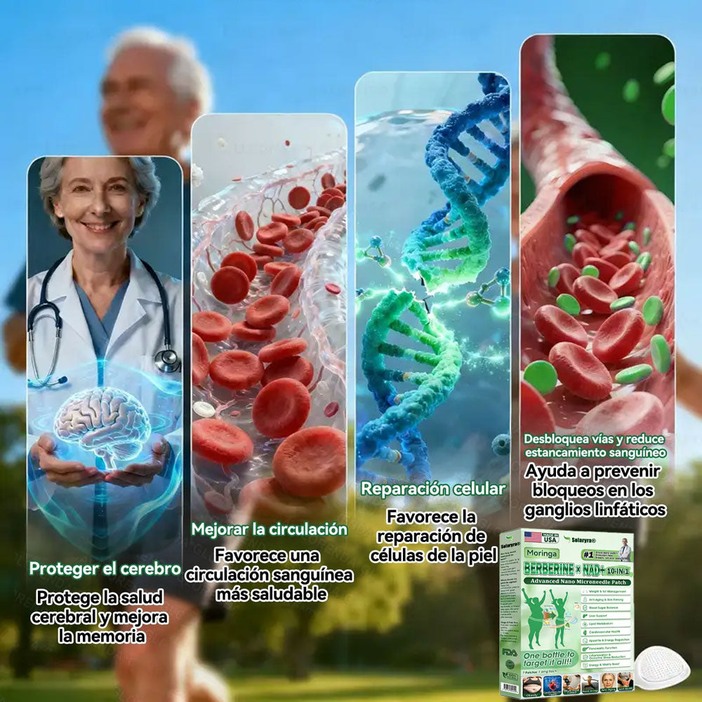 🇺🇸 𝐎𝐟𝐟𝐢𝐜𝐢𝐚𝐥 𝐔𝐒 𝐒𝐭𝐨𝐫𝐞 | 🧑‍⚕️ 🩺 𝑺𝐨𝐥𝐚𝐫𝐲𝐫𝐚® Moringa · Berberina × NAD+ 𝟏0 en 1 Advancedcd Nano Micron Patch - Todos los días, resultados visibles en 2 días-XA