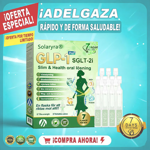 La solución oral para el peso y la salud Solaryra® GLP-1 + SGLT-2i favorece la pérdida de peso, mantiene la salud cardiovascular, mejora la diabetes, aborda la apnea del sueño, promueve la salud intestinal, reafirma la piel y proporciona energía.-TJY