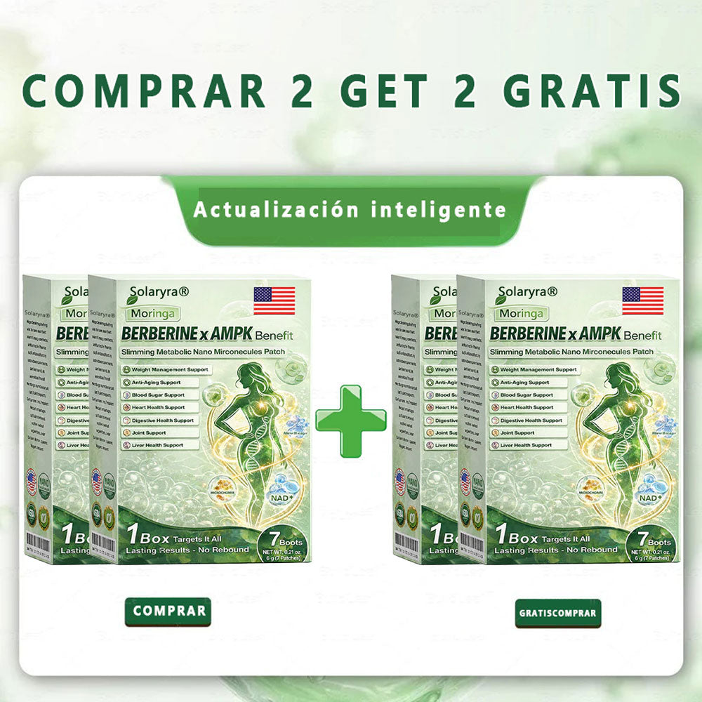 🔥Solaryra® Moringa × Berberina × AMPK Parche de nano microagujas adelgazante y metabólico de 8 beneficios 🇺🇸 Solo una vez al día · Cambios visibles en 7 días ✅ Para obesidad, piel flácida, diabetes, apnea del sueño, problemas articulares y más-TJY