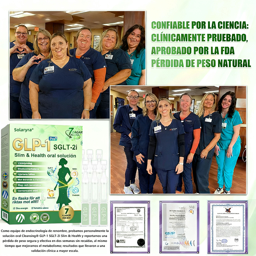 La solución oral para el peso y la salud Solaryra® GLP-1 + SGLT-2i favorece la pérdida de peso, mantiene la salud cardiovascular, mejora la diabetes, aborda la apnea del sueño, promueve la salud intestinal, reafirma la piel y proporciona energía.-TJY