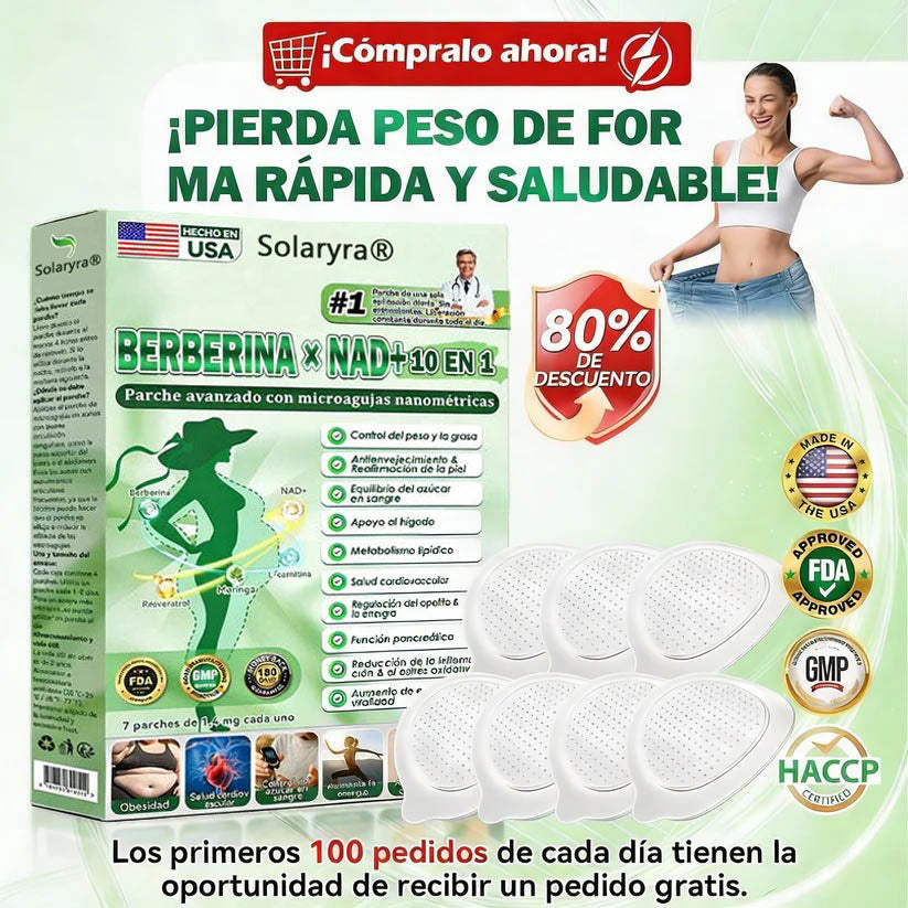 𝐎𝐟𝐟𝐢𝐜𝐢𝐚𝐥 𝐒𝐭𝐨𝐫𝐞® Moringa·Berberine × NAD+ 10-in-1 Nano Microneedle Patch – Daily, Visible Results in 7 Days ✅ For Weight, Skin, Diabetes & Joint Health 🗽-TJY