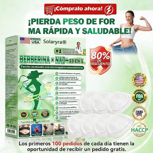 𝐎𝐟𝐟𝐢𝐜𝐢𝐚𝐥 𝐒𝐭𝐨𝐫𝐞® Moringa·Berberine × NAD+ 10-in-1 Nano Microneedle Patch – Daily, Visible Results in 7 Days ✅ For Weight, Skin, Diabetes & Joint Health 🗽-TJY