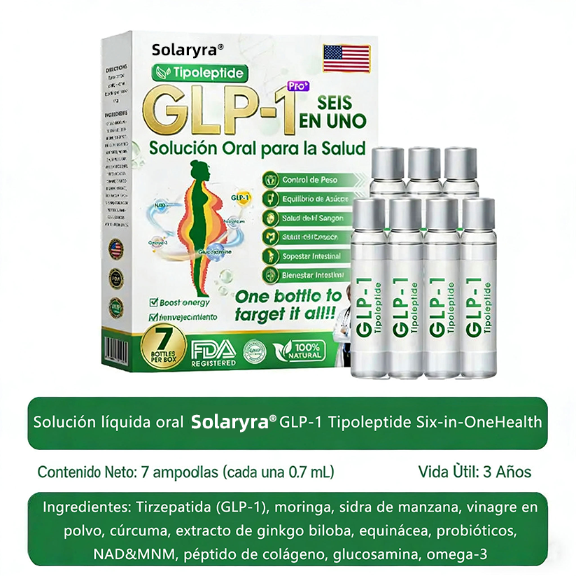 | 🎄Último día – 80% de descuento | 🇺🇲🏥 Solaryra® Líquido de salud seis en uno 💧 Diario ✅ Peso ⚖️, Corazón ❤️, Metabolismo 🔄, Sueño 💤, Digestión 🌿, Articulaciones 🤸 y Vitalidad 🌟 – ¡Resultados notables en 7 días! ✅-TJY