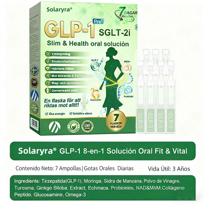 La solución oral para el peso y la salud Solaryra® GLP-1 + SGLT-2i favorece la pérdida de peso, mantiene la salud cardiovascular, mejora la diabetes, aborda la apnea del sueño, promueve la salud intestinal, reafirma la piel y proporciona energía.-TJY
