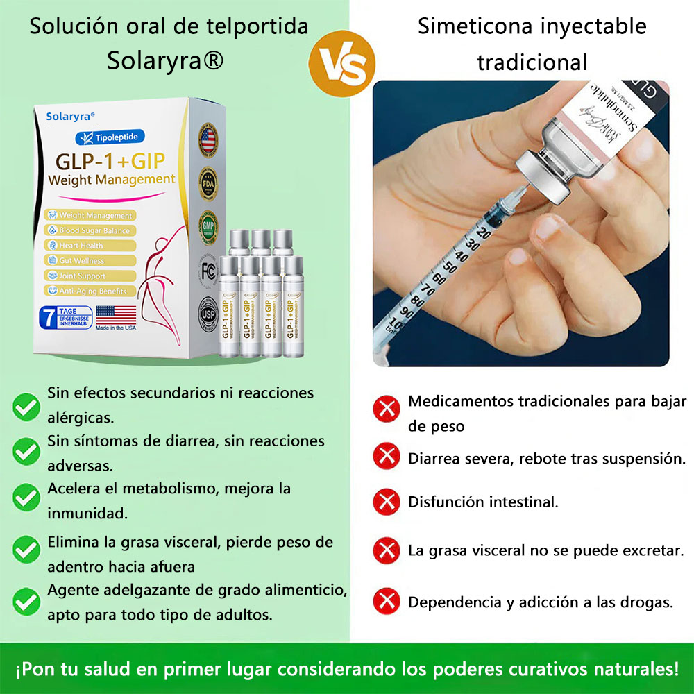 FDA | Tienda oficial de EE. UU. — Solución oral Solaryra® Telportide, solución de doble acción para bajar de peso con GIP y GLP-1, un frasco al día, resultados en 7 días🛍️-ABB8