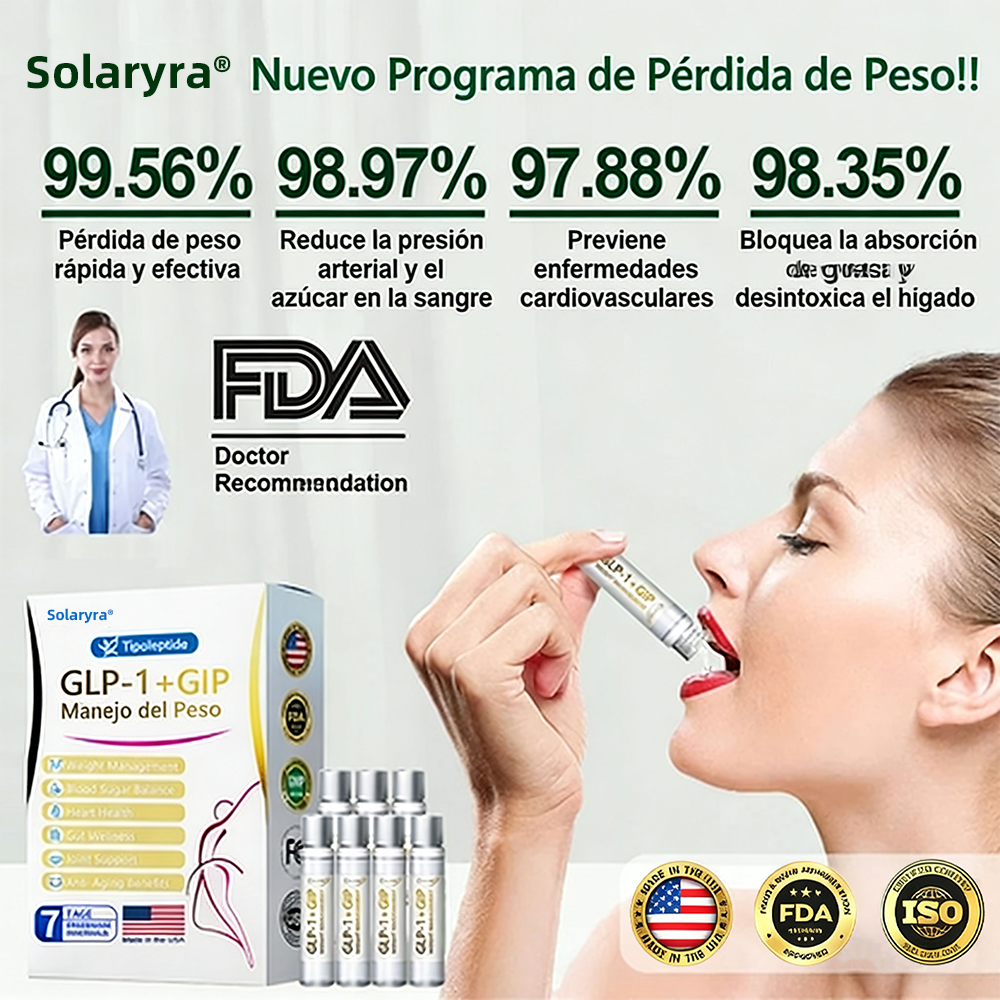 FDA | Tienda oficial de EE. UU. — Solución oral Solaryra® Telportide, solución de doble acción para bajar de peso con GIP y GLP-1, un frasco al día, resultados en 7 días🛍️-ABB8