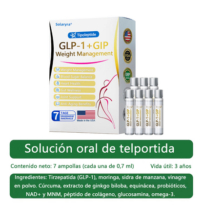 FDA | Tienda oficial de EE. UU. — Solución oral Solaryra® Telportide, solución de doble acción para bajar de peso con GIP y GLP-1, un frasco al día, resultados en 7 días🛍️-ABB8