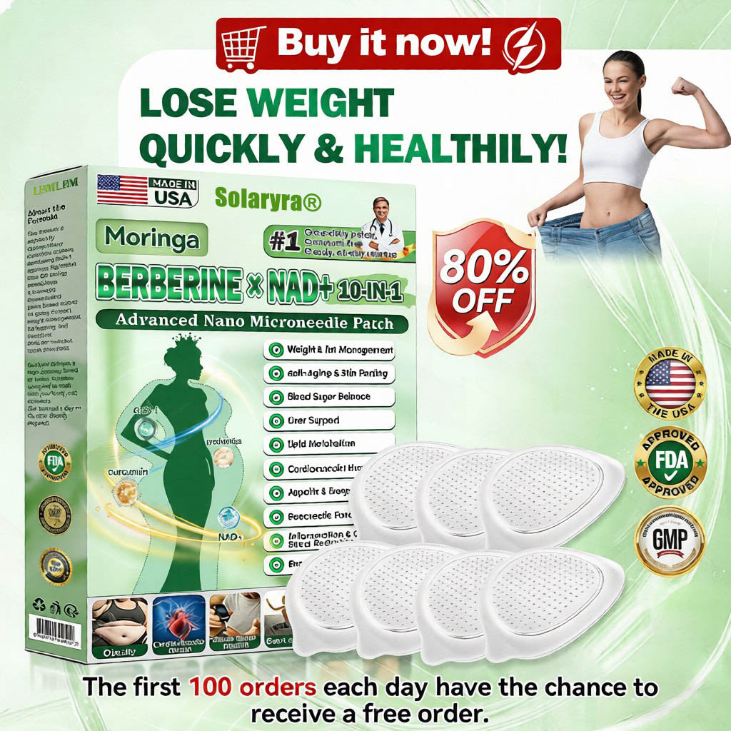 𝐎𝐟𝐟𝐢𝐜𝐢𝐚𝐥 𝐒𝐭𝐨𝐫𝐞® Moringa·Berberine × NAD+ 10-in-1 Nano Microneedle Patch – Daily, Visible Results in 7 Days ✅ For Weight, Skin, Diabetes & Joint Health 🗽-XA-YY