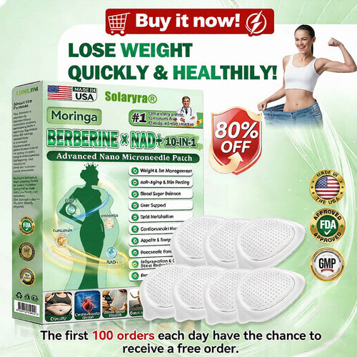 𝐎𝐟𝐟𝐢𝐜𝐢𝐚𝐥 𝐒𝐭𝐨𝐫𝐞® Moringa·Berberine × NAD+ 10-in-1 Nano Microneedle Patch – Daily, Visible Results in 7 Days ✅ For Weight, Skin, Diabetes & Joint Health 🗽-XA-YY